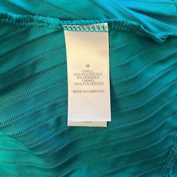 Bisou Bisou Michelle Bohbot Women's Teal Peplum - Picture 6 of 8